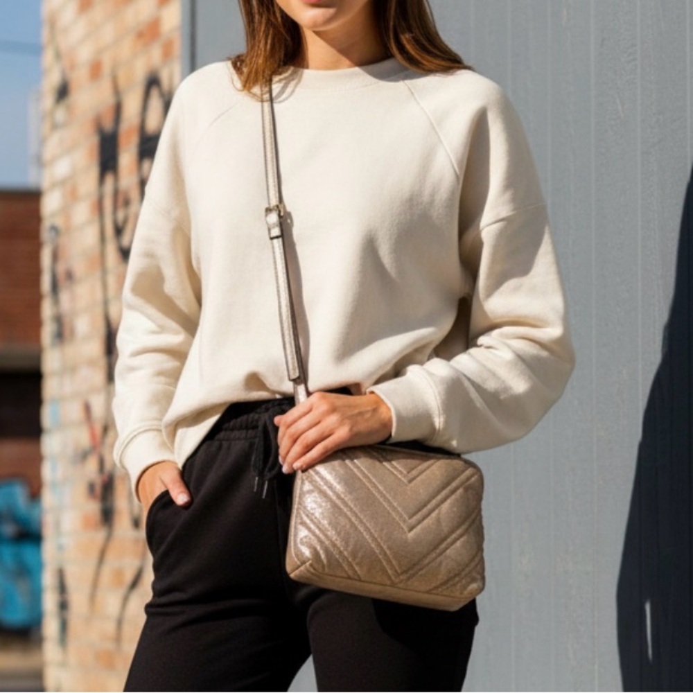 Chic Gold Crossbody Bag